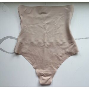 Youmita Beige Nude Thong High Waist Shapewear Medium